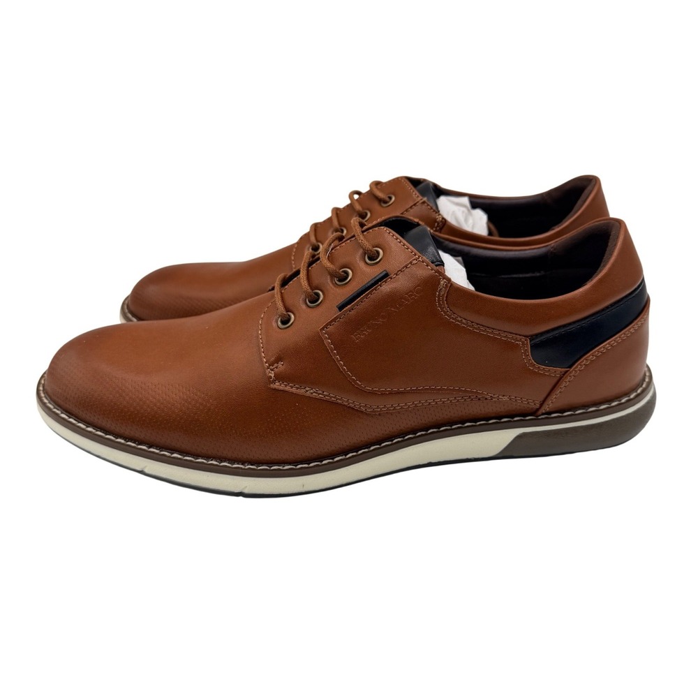 Bruno Marc Oxford Casual Dress Shoes Men's 10.5 Brown SBOX2336M Officewear New